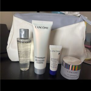Lancome travel bag cosmetic bags make up skin care bundle